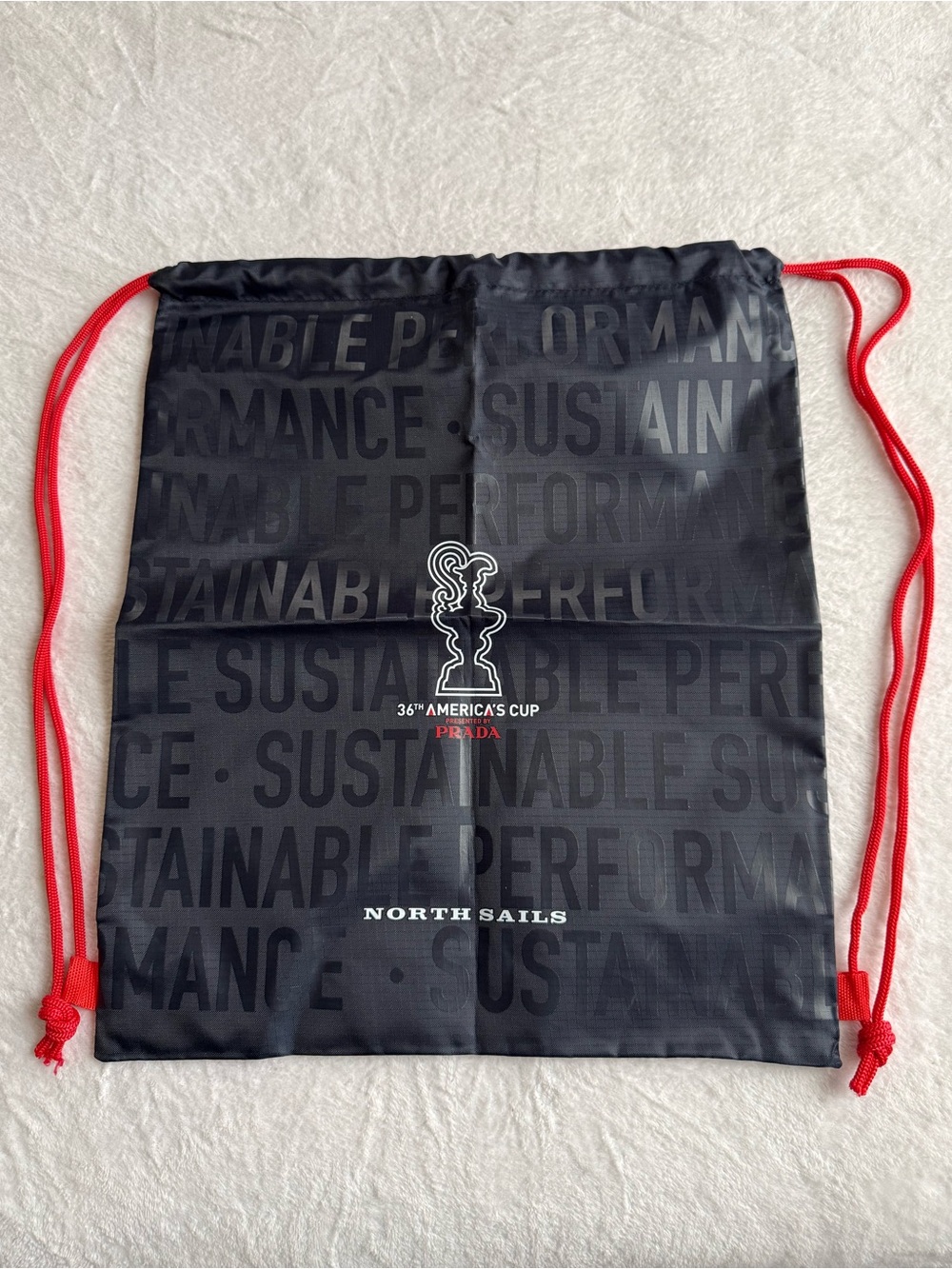 New Prada x North Sails 36th America's Cup Drawstring Travel Bag